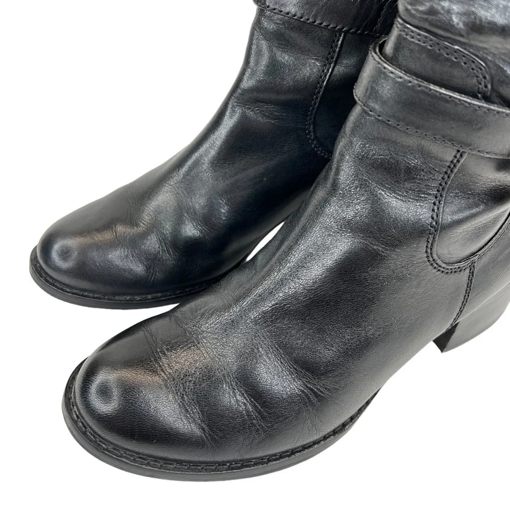 MICHAEL Michael Kors Women’s Black Leather Riding Boots - Picture 12 of 16
